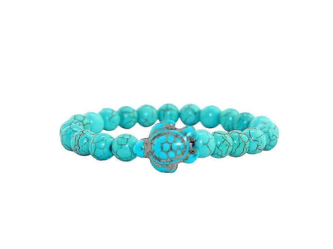Pulseira De Tartaruga Marinha Com Contas De Pedra Natural Turquesa Ffy Para Homens E Mulheres Joias Clássicas Para Presente Nostalgia88