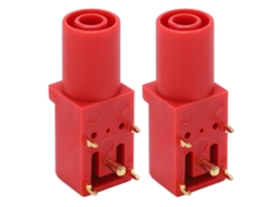 2 tomadas banana PCB 4mm, soldadas, condutividade, teste de tensão, YURU