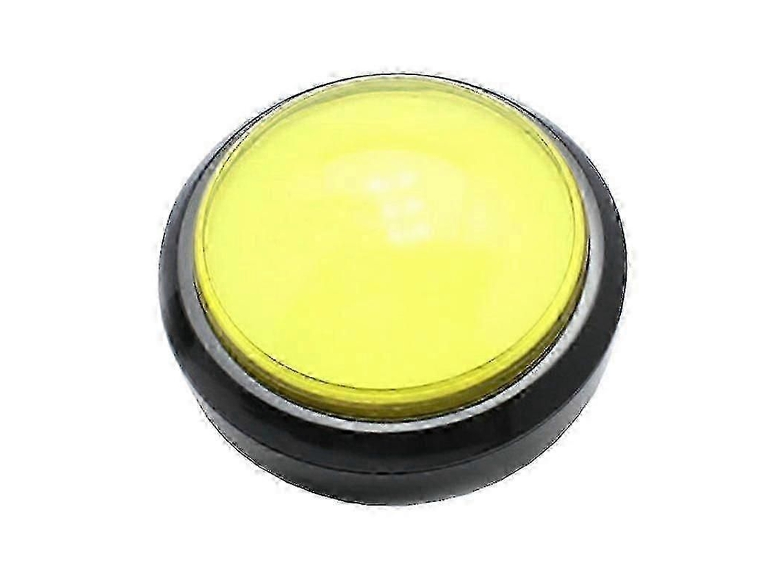 Botão Redondo Grande De 100mm Com Led Iluminado E Microswitch Para Fliperama Diy