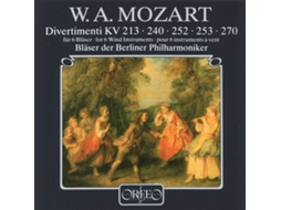 CD Bläser der Berliner Philharmoniker - Divertimenti für 6 Bläser KV 213/240/252/253/270 (1CD)
