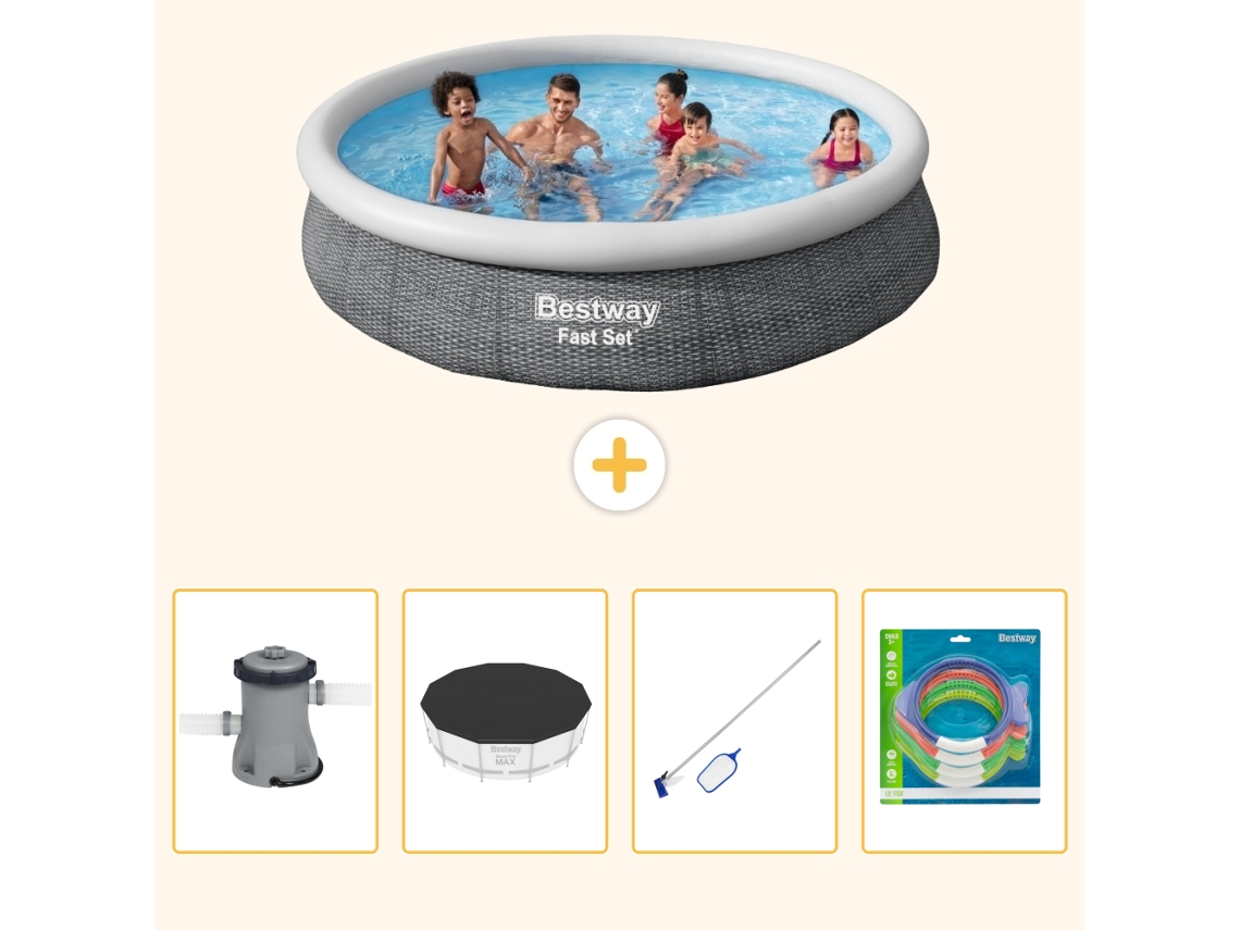 Bestway Piscina Bestway Fast Set Redonda - 366x76 Cm - 5-peças S299