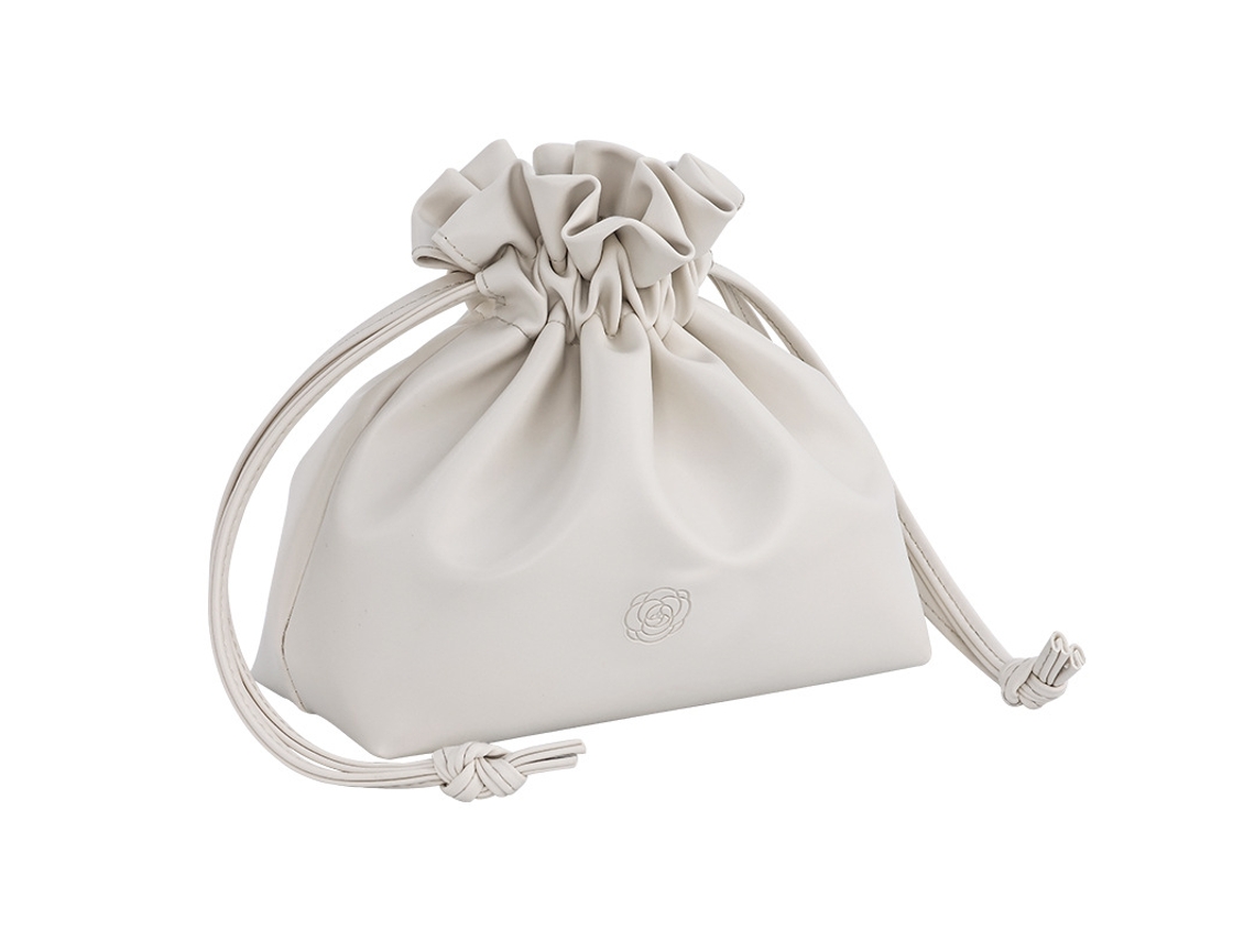 Bolsa organizadora de maquiagem e cosméticos com cordão, bolsa portátil com cordão e bolso com zíper, bolsa de maquiagem e mais artigos de higiene pessoal P Ywp
