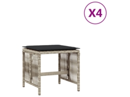 Garden Stool, Garden Stools Vidaxl Cinzeto Rattan / Vime (n/a)