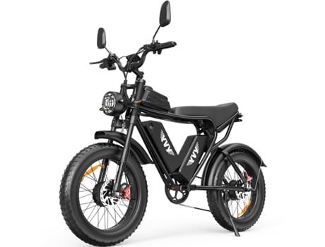 Bicicleta Elétrica Yvy C20max 2000w Motores Duplos 52v40ah Baterias Duplas 60 Km/h Pneus Grandes De 20 Polegadas Pretos