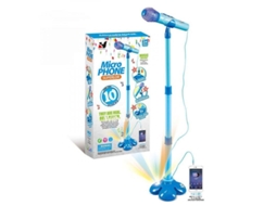 2026 microfone Infantil com Suporte Ajustável, Luzes Coloridas e Música, Brinquedo de Karaokê para Meninos e Meninas
