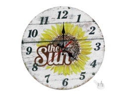 Relógio de parede Baok-retro estilo europeu, 30 cm, silencioso, para decoração de casa, sala de estar.