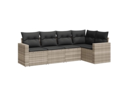 Garden Sofa Set, Garden Sofa Sets Vidaxl Cinzeto Rattan / Vime (n/a)