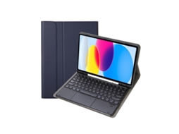 Capa Com Teclado Bluetooth E Touchpad Com Slot Para Caneta Para Ipad 2017 2018 9.7 Pol. Layout Pt