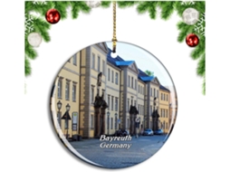 Le Centre-ville De Bayreuth Na Alemanha Decoração De Arbre De Ornamento Suspenso Pendentif Ville Voyage