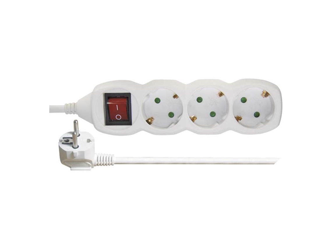 Faixa de Extensão EMOS Schuko com Interruptor 250 V 3 Plugues 1,5 Metro