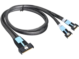 Cabo Adaptador Gen5 Mclo X8 para Dual Mcio X4 para Servidor Oculink U.2 Pcie SFUSHOS