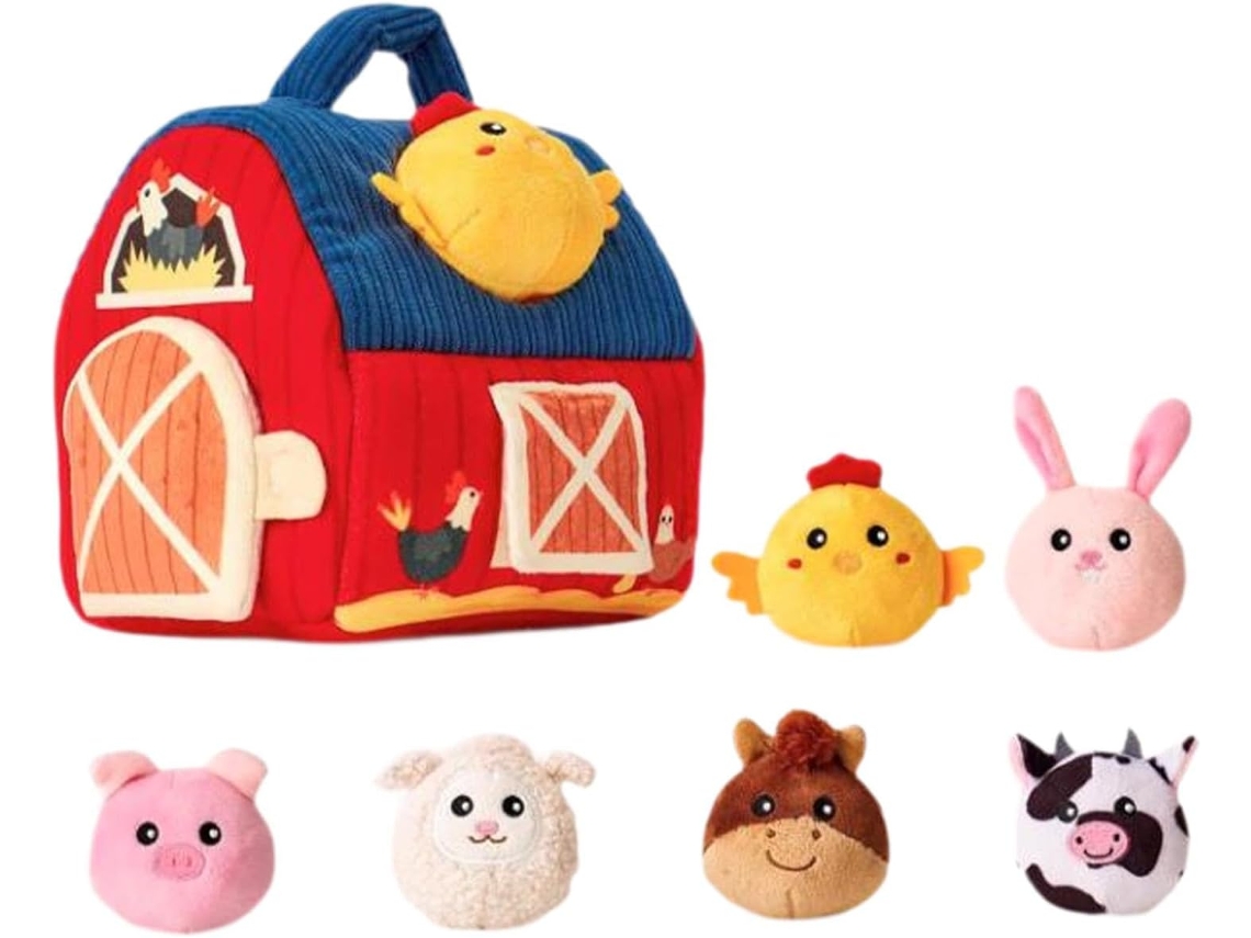 Brinquedos De Animais Fazenda, Para Bebês, Educativos Macios,