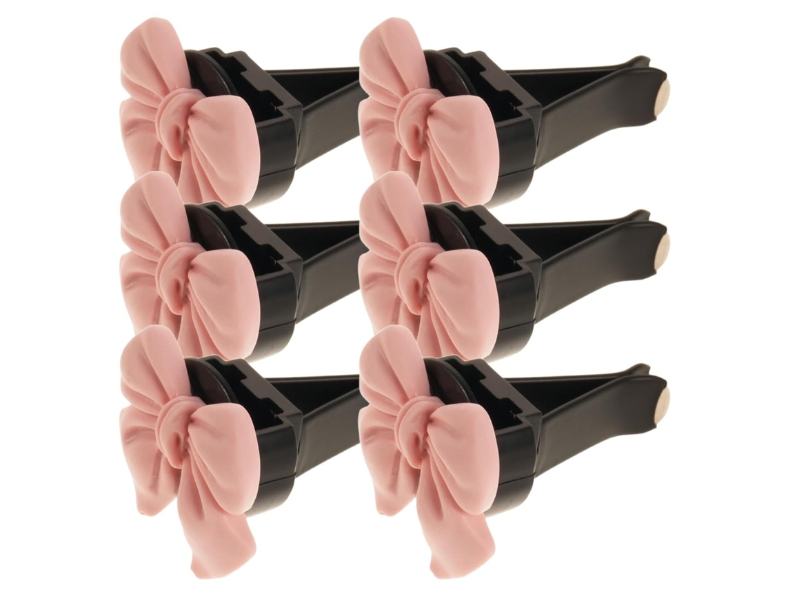 Conjunto De 6 Peças Clipes Difusores Aromatizador Ar Para Carro,laços Decorativos Painel E Porta