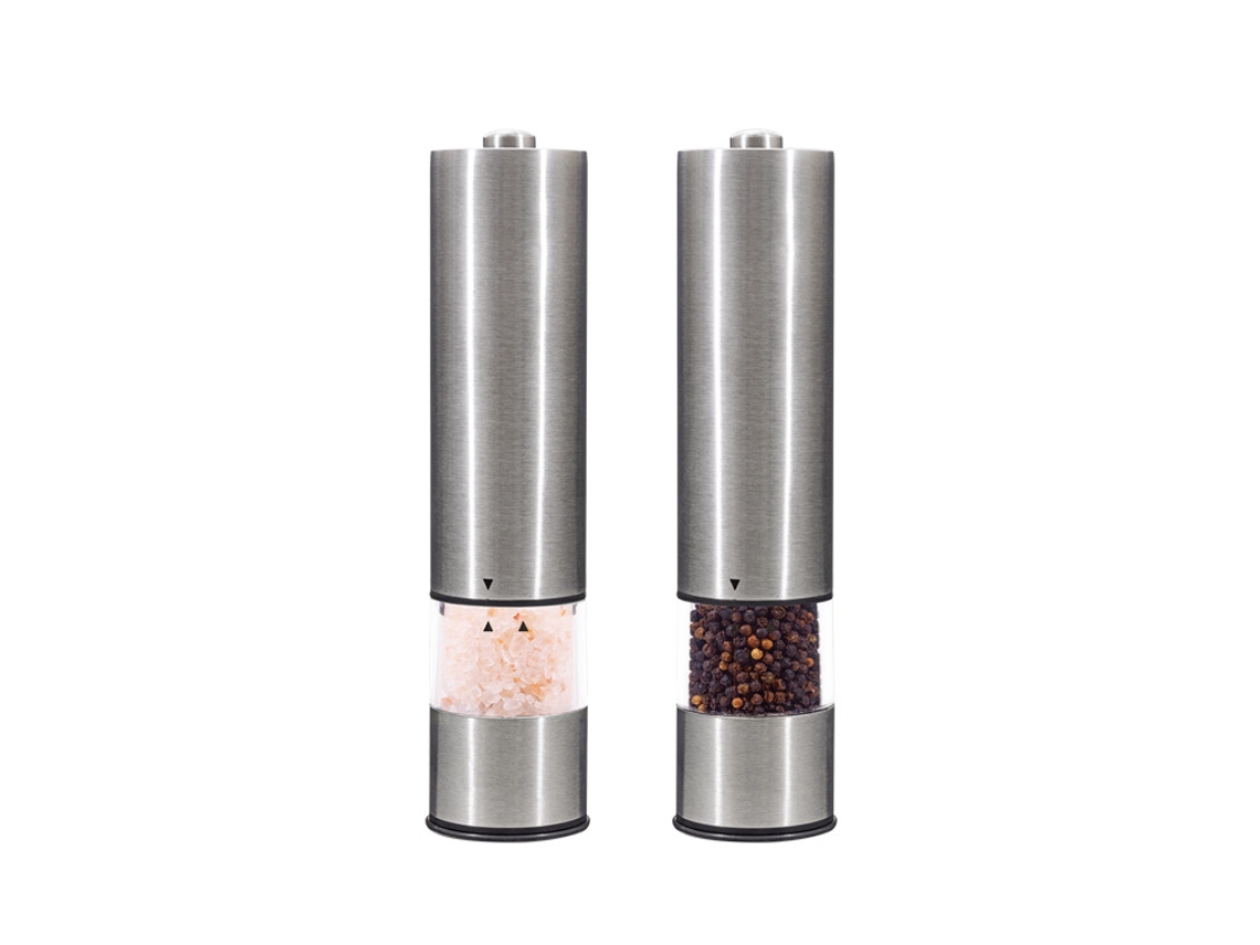 Moedores elétricos de sal e pimenta com moagem ajustável e iluminação AQUAFORGE