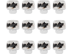 Puxadores Quadrados Para Gavetas De Cômoda, Puxadores Para Armários De Cozinha, 12 Peças, Gatinho Preto, Puxadores E