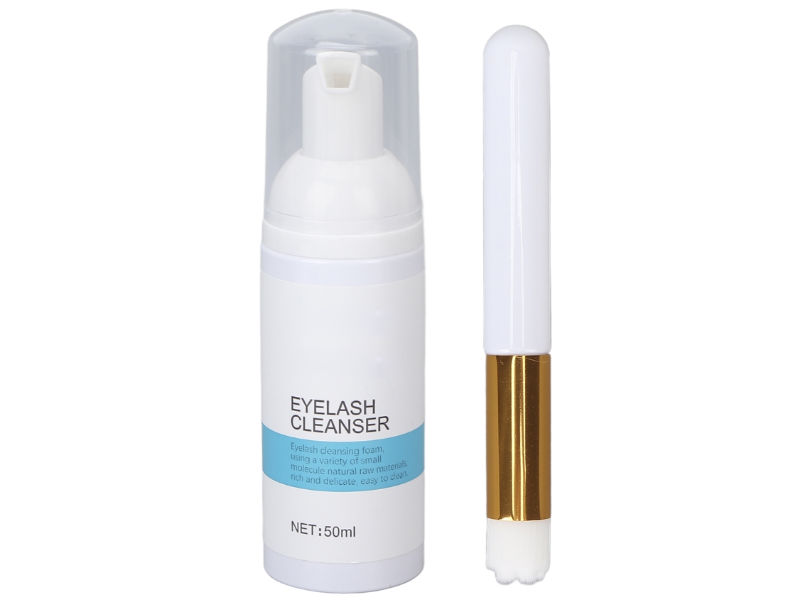 Limpador De Cílios Em Espuma Portátil 50ml Para Mulheres Com Espuma Rica E Nutritiva