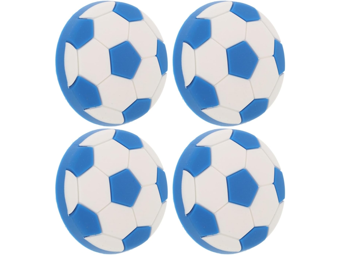 Shineofi 4-puxadores De Gaveta Silicone, Design Com Furos, Pacote Com 4 Peças, Formato De Bola Futebol, Seguros E