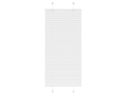 Vidaxl Branco Plissada Cega 55x100 Cm Largura Tecido 54,4 Cm Poliéster