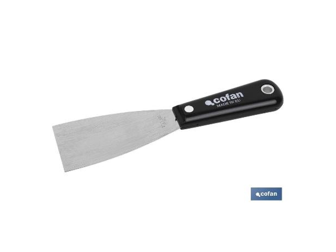 Espatula inox con mango abs 150mm