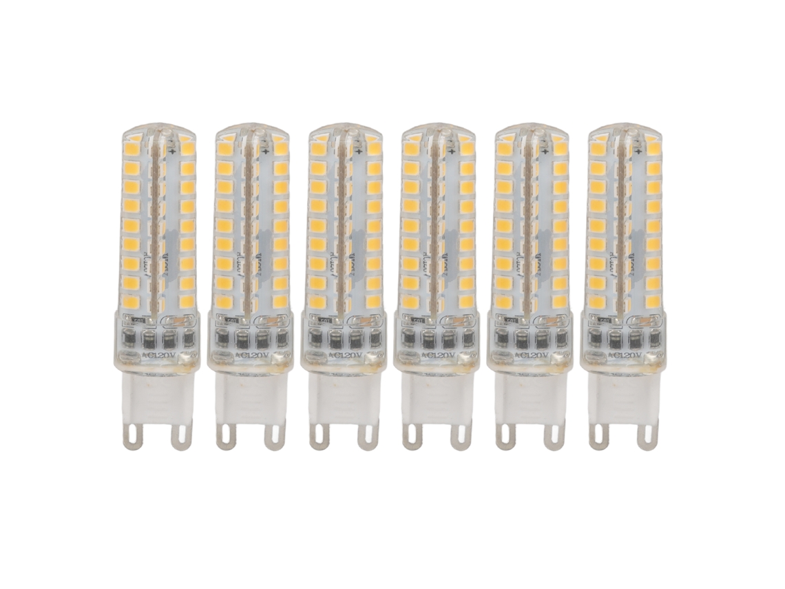 6 lâmpadas LED G9 regulável 3W 270lm 72 LEDs para lâmpada de mesa parede chandelier 220V | S/MARCA