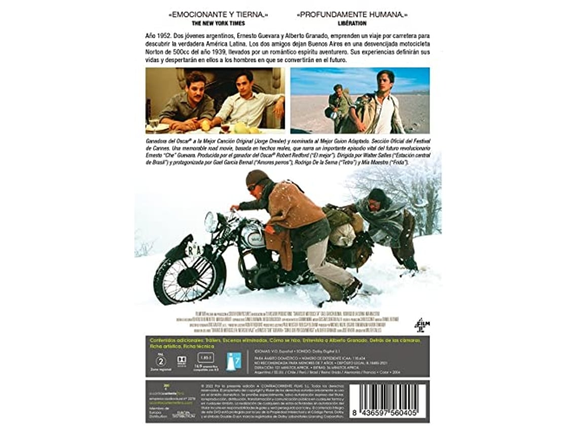 Dvd Diários De Motocicleta Walter Salles Gael Garcia Bernal Original  Rodrigo de La Serna Mia Maestro Ernesto Guevara