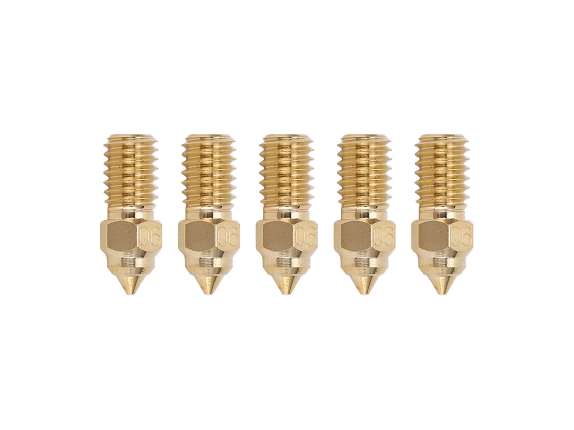 Bicos de Extrusor de Latão M6 1.75mm 0.6mm para Impressora 3d