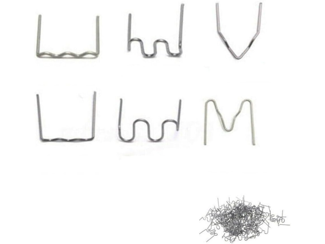 Kit Com 1200 Grampos Termofusíveis De 0,6 Mm E 0,8 Para Máquina Solda