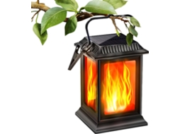 Lumières Solaires À Flammes Dansantes,lanterne Solaire À Flamme Vacillante Lampe Suspendue Decoraç Gokoco
