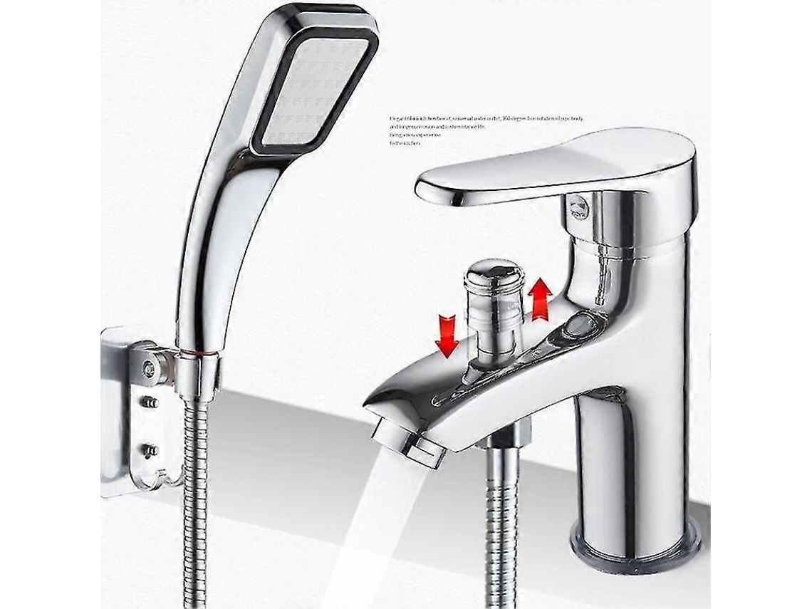Grifo de Ducha Mixta de Acero Aleación Con Dos Salidas, Termostato Y Kit de Regadera Presurizada para Baño
