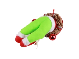 Guirlanda de Natal de Pelúcia Verde Ladrão Decorativa Porta Janela S/MARCA