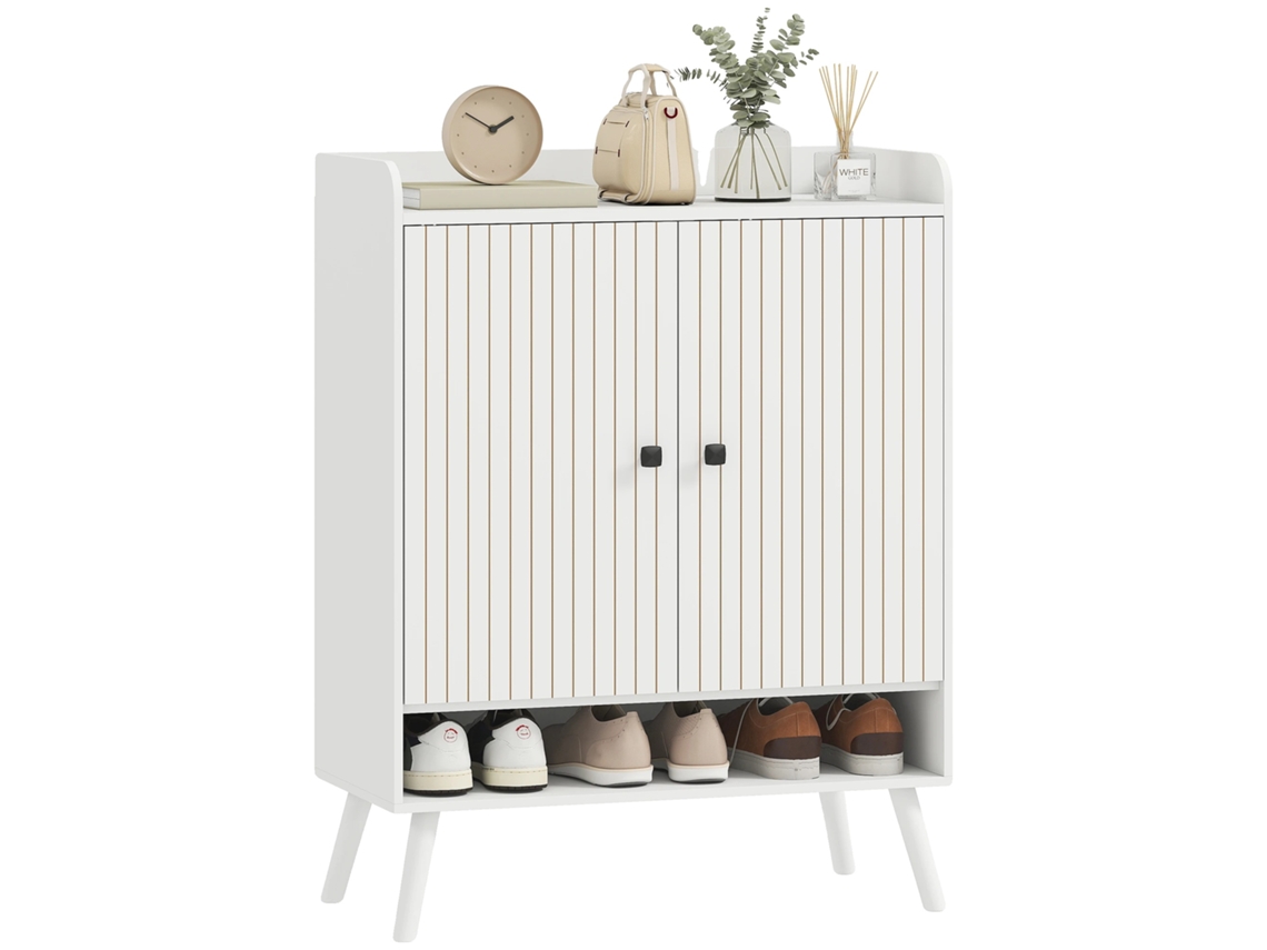 Sapateira, Prateleiras Ajustáveis, Design Elegante, Branco, 75x35x97 Cm