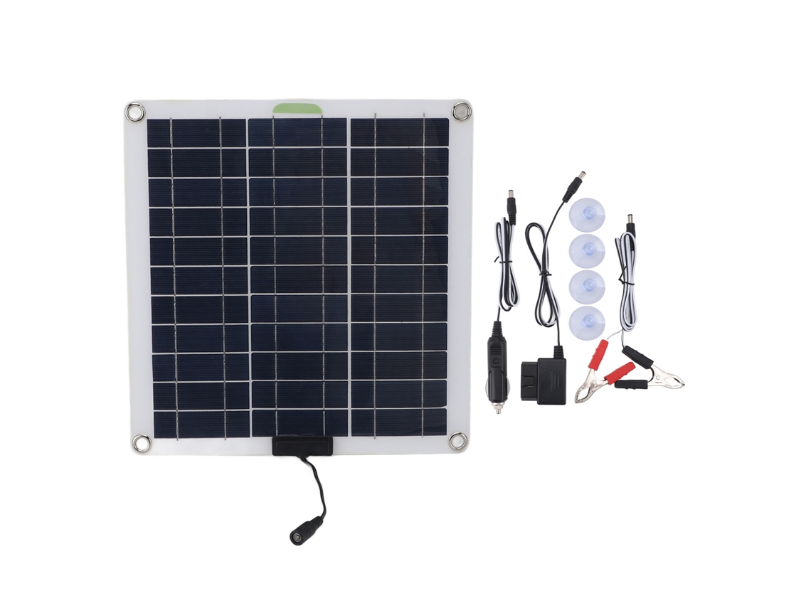 Kit Carregador Solar Primerox 200w com Painel Monocristalino e Cabo Obd