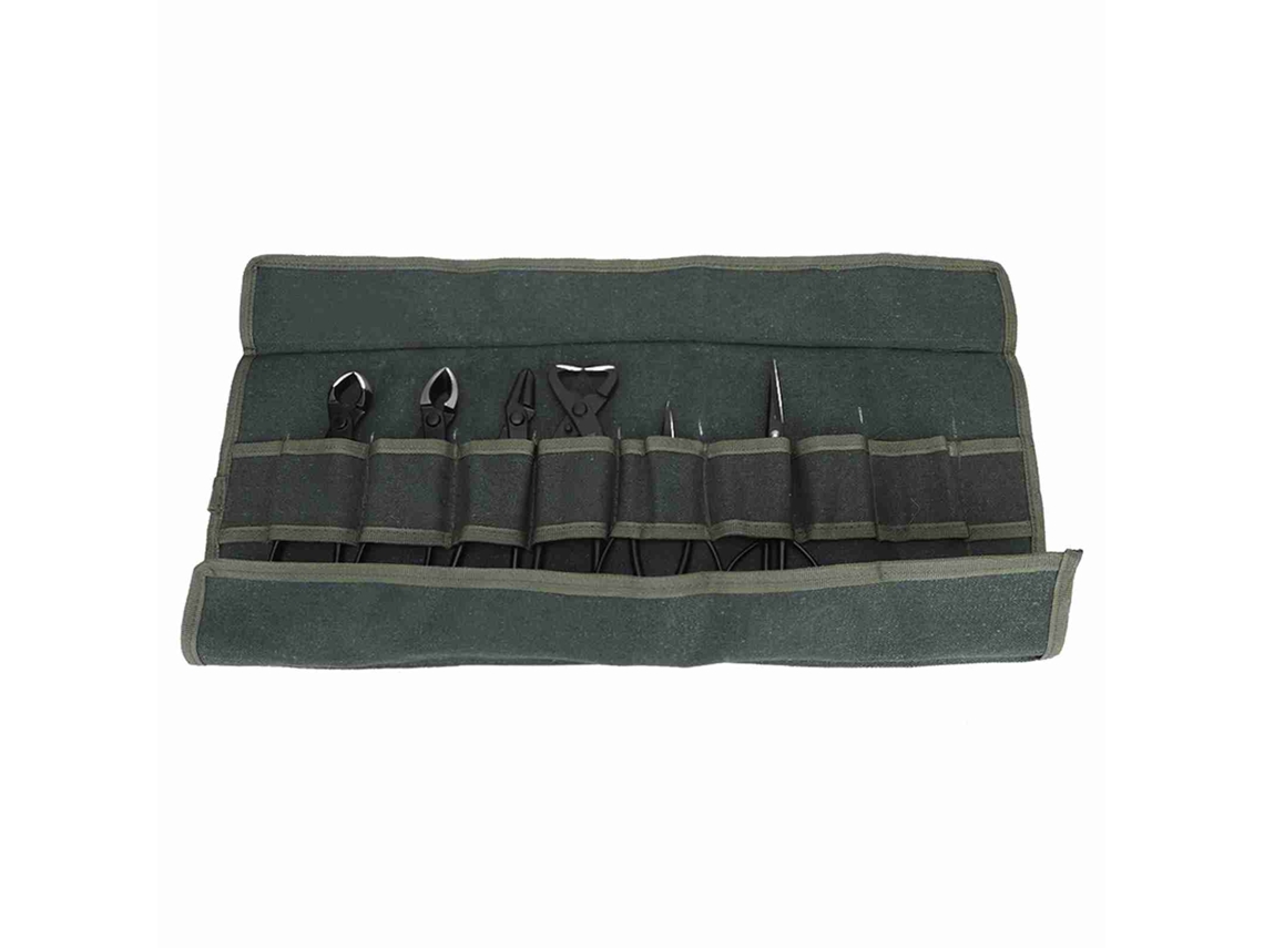 Conjunto de 6 peças de ferramentas para poda de bonsai com bolsa