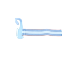 Corretor de pegada para canetas, design ergonômico, pulseira azul para estudantes.