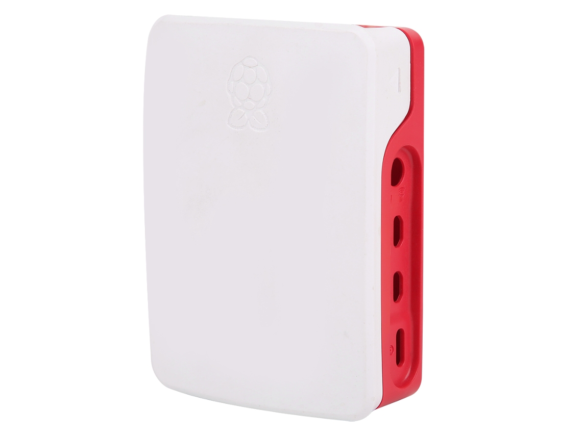 Hkj caja Protectora de Abs para Raspberry Pi 4b Con Ranuras de Encaixe Precisas Y Resistencia À Corrosão, Cor Branco e Vermelho
