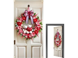 Guirlanda Decorativa Namorados 180x90 Decoração Romântica Festas Enfeite Ideal Porta Entrada Varanda Janela GOKOCO