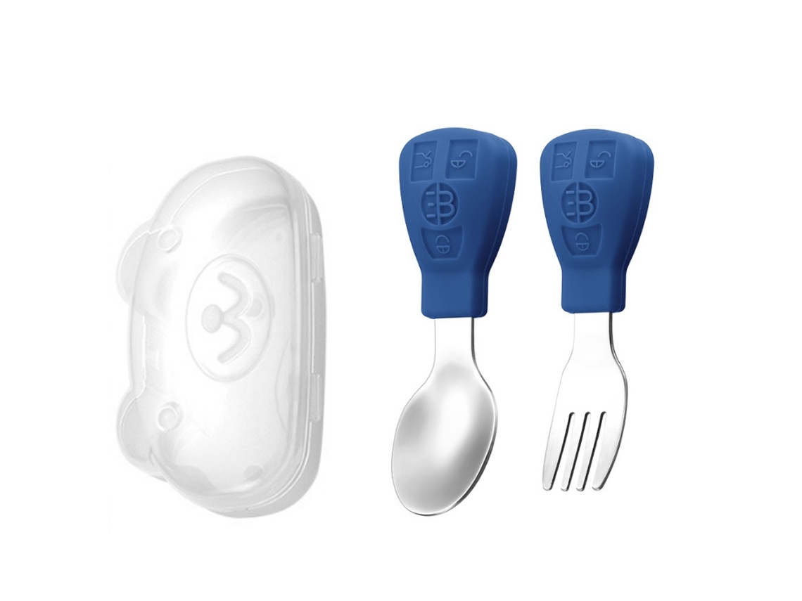 Elysve Utensílios Para Bebés Colher E Garfo Para Aprender A Comer
