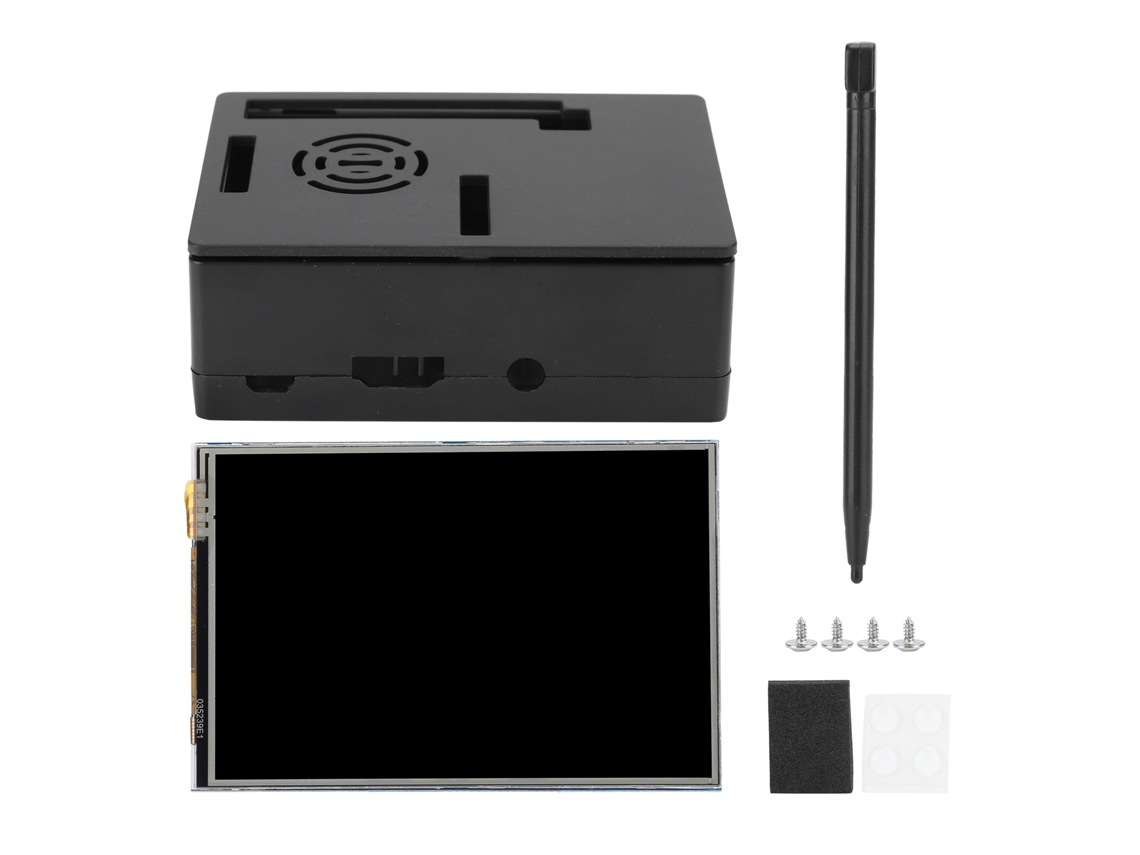 Shell Para Raspberry Pi 3 B Abs Shell Com Kit De Acessórios De Tela Sensível Ao Toque De 3,5 Polegadas Brilvibera