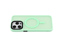 Capa Magnética Tkdaddy Para Iphone 12 Pro/12, Semitransparente, Com Toque De Pele E Proteção Contra Choque, Verde Menta