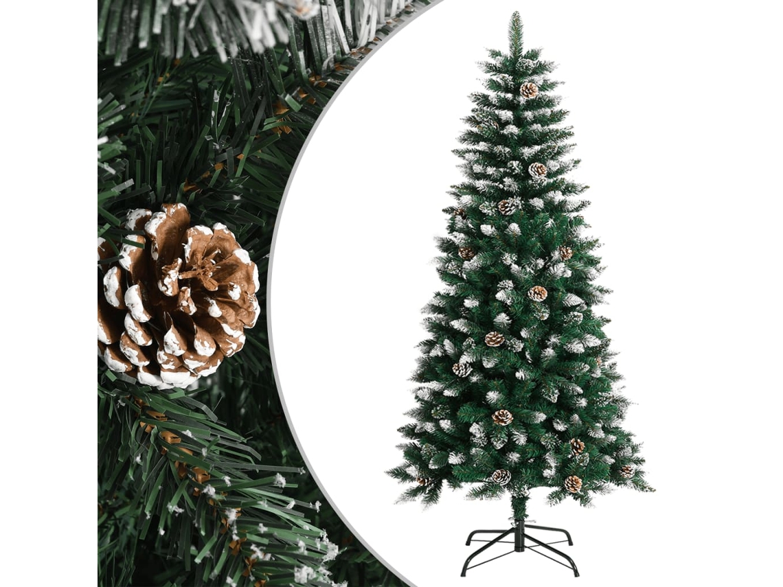 Vidaxl Árvore De Natal Artificial Com Suporte 120 Cm Pvc Verde