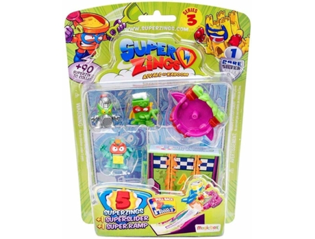 5 Figuras  Blister Série 3 (5 figuras + 1 superslider + 1 super rampa)