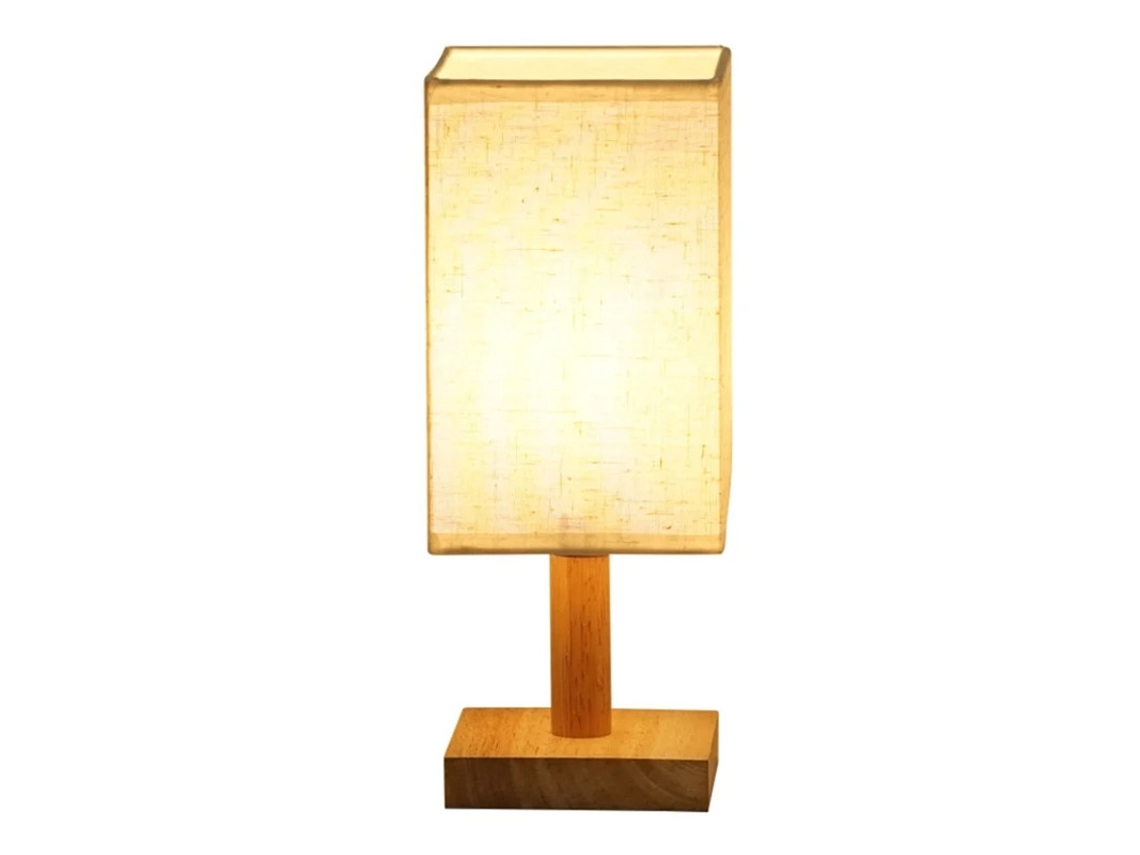 Candeeiro Tecido Quadrado Yizhood Leitura Sala Amarelo