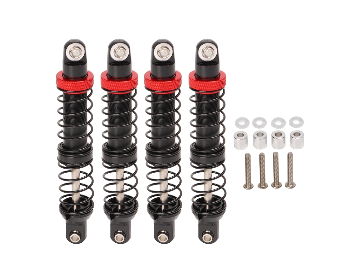 Mali 4pcs Amortecedor de Choque Rc em Alumínio Ajustável com Mola Dupla para Carro Rc Crawler 1/10 70mm
