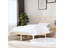 Estrutura De Cama 140x200 Cm Pinho Maciço