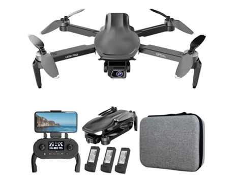 Drone SZSMART L500P Motor Sem Escovas Gps 5G Wifi com 2 Câmara(4K Autonomia: Até 25 Min 3 Bateria Preto)