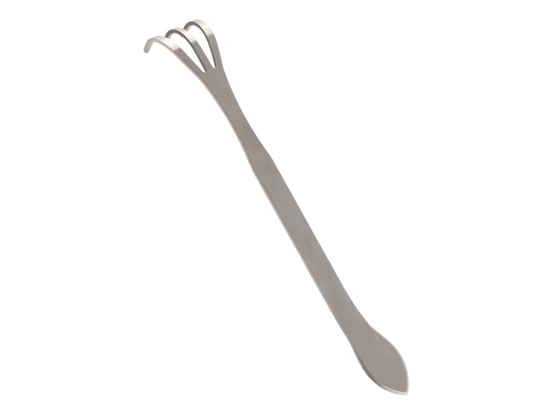 Ferramenta de Jardinagem Rake de 3 Dentes Aço Inoxidável 24cm para Cultivar Solo e Remover Ervas Daninhas | S/MARCA