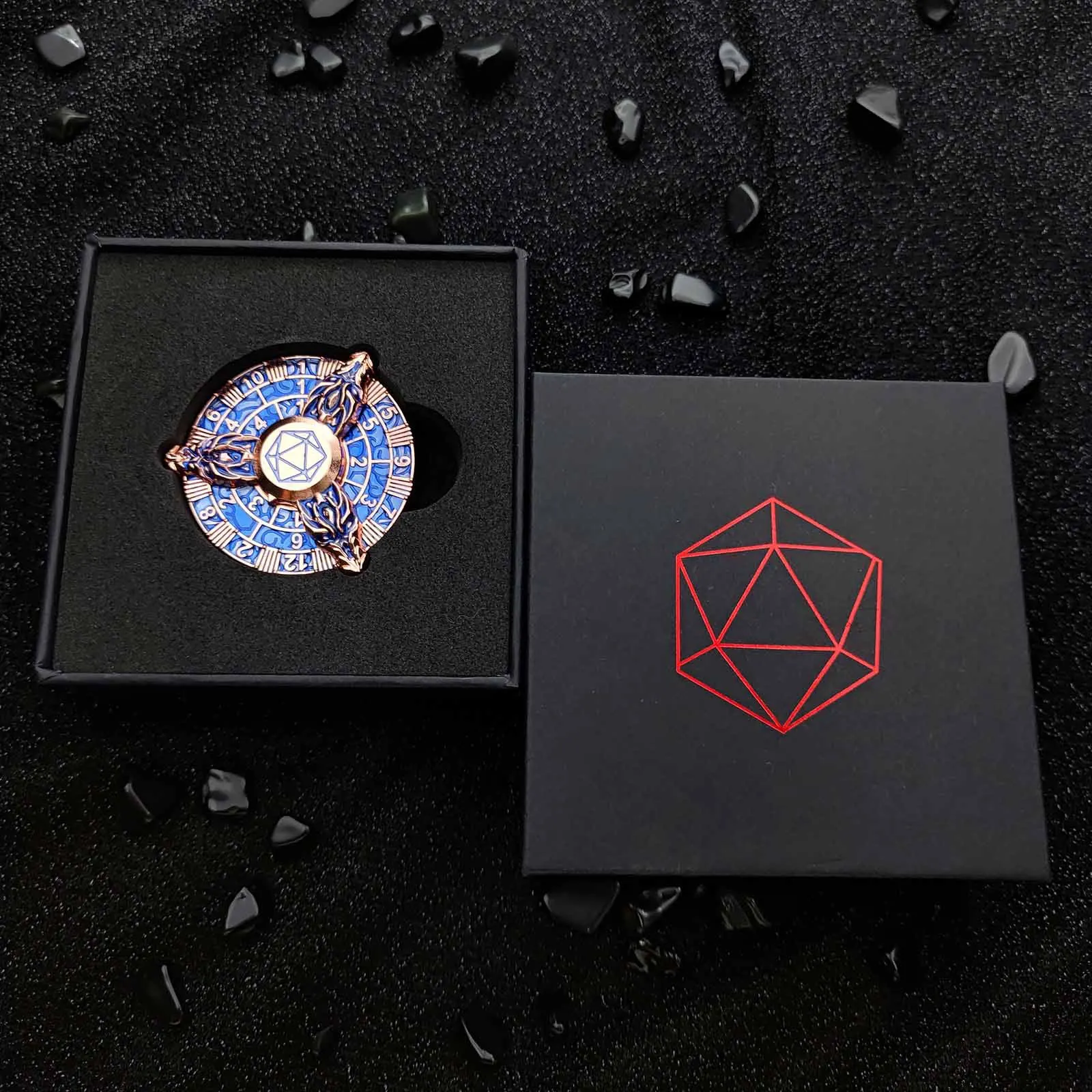 (azul) Brinquedo Giratório De Descompressão De Metal