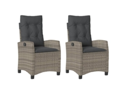 Reclining Garden Chair, Reclining Garden Chairs Vidaxl Cinzeto Rattan / Vime (n/a)