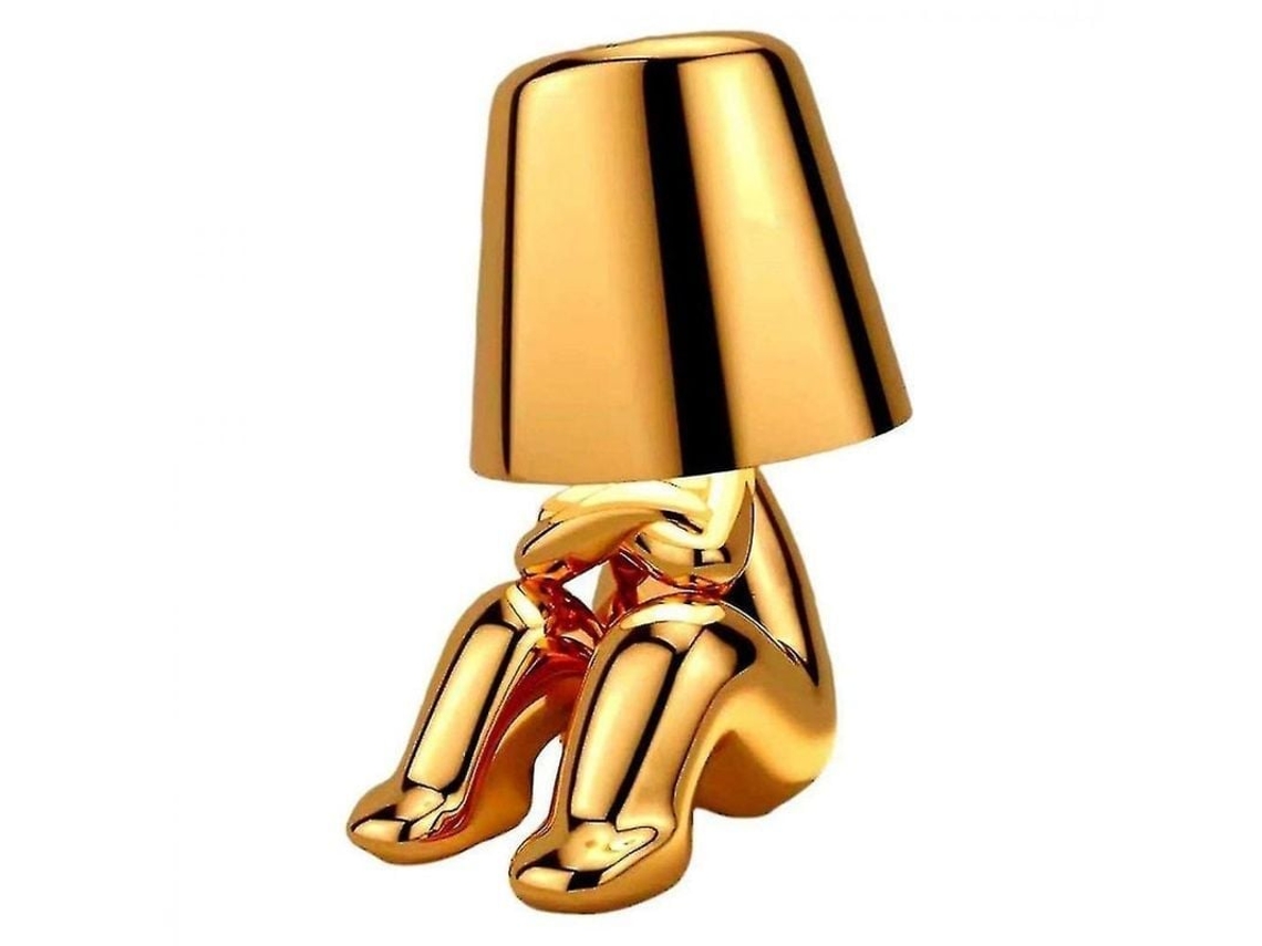 2026 lâmpada de Mesa Portátil Recarregável com Controle Táctil 3 Níveis de Brilho Decorativa Usb Ideal Presente G Ouro