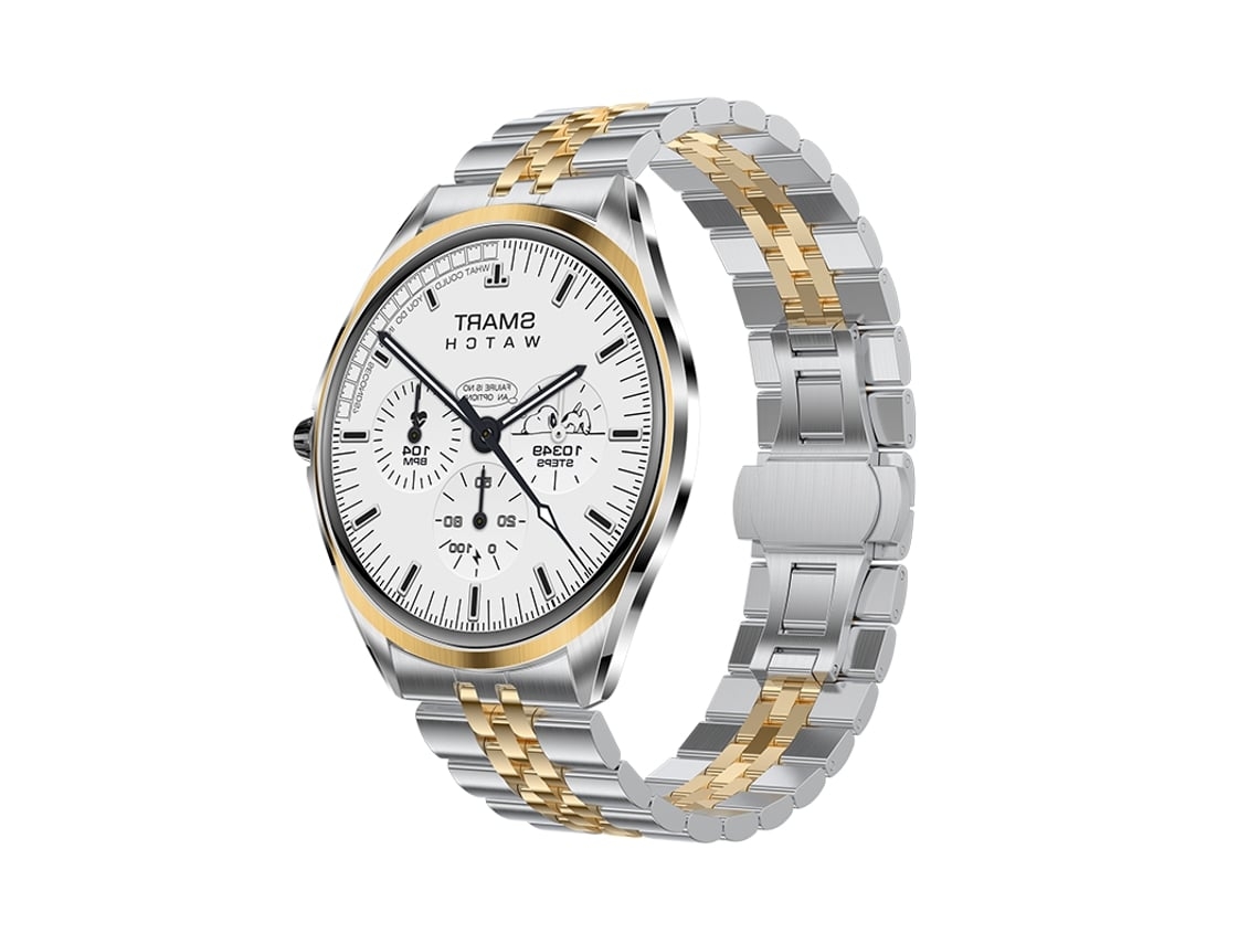 Smartwatch Com Tela Amoled De 1 43 Polegadas Chamadas Bluetooth E Modos Esportivos Ouro Yunzii